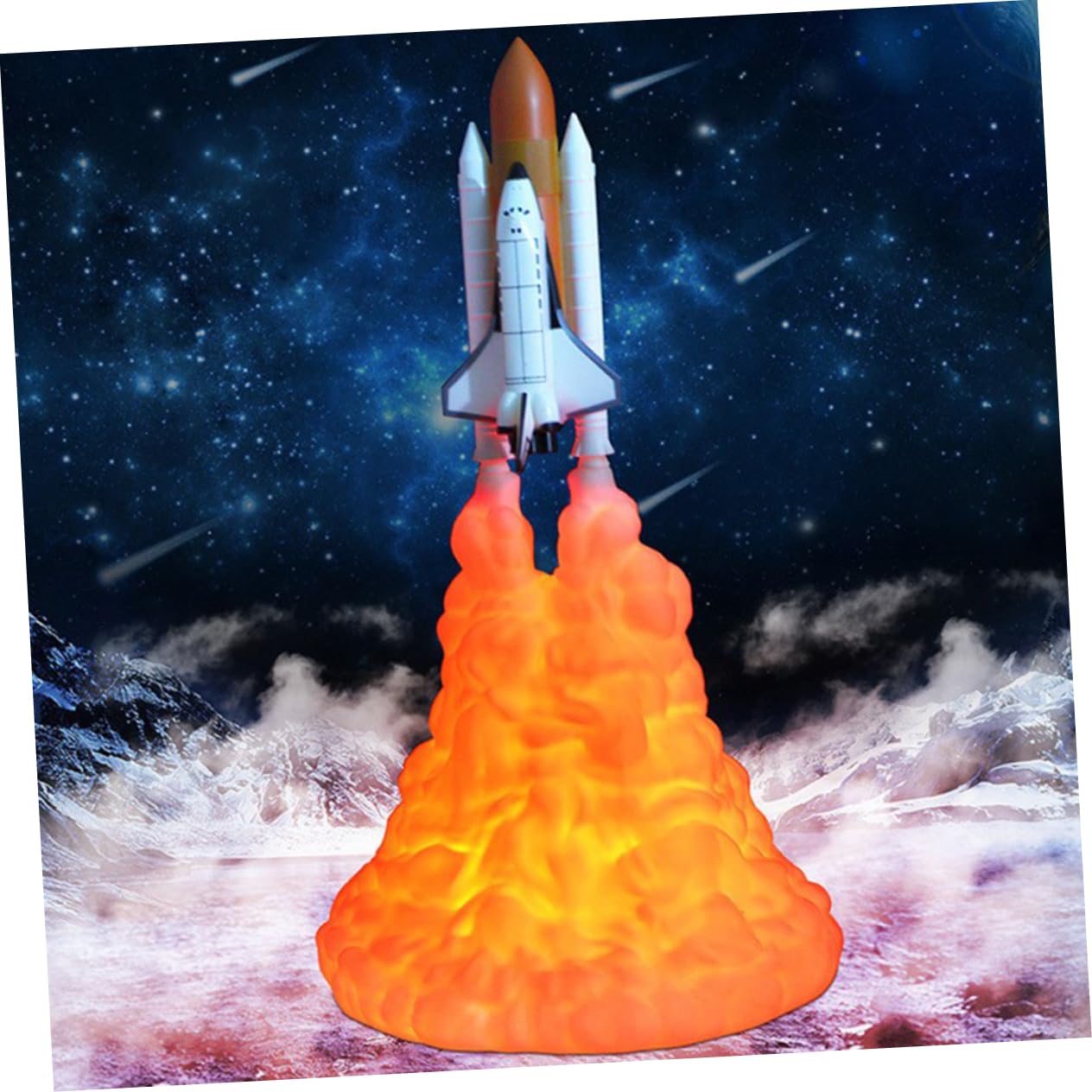Ночник Housoutil Chic Light Night Light Rocket Lamp Lava Lamp Для мальчиков Прикроватная лампа Стимпанк Лампа Игрушка Для малышей Космический шаттл Лампа Настольная лампа Подарок 3D Детская комната, фото №5 Ночник Housoutil Chic Light Night Light Rocket Lamp Lava Lamp Для мальчиков Прикроватная лампа Стимпанк Лампа Игрушка Для малышей Космический шаттл Лампа Настольная лампа Подарок 3D Детская комната, фото №5