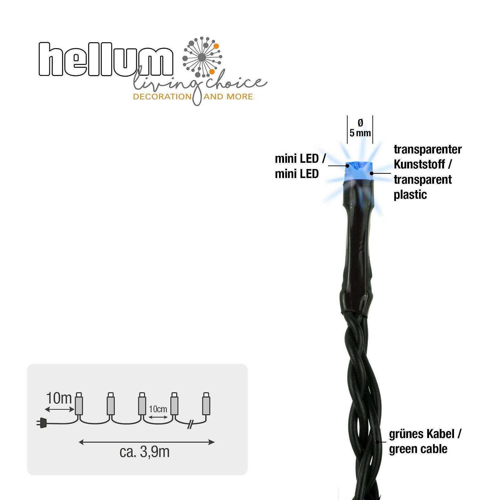 Гірлянда Hellum 560442 Для приміщень/вулиці 40 LED Синій, Зелений, фото №3