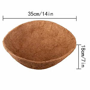 Вкладиші для підвісних кошиків з натурального кокосового волокна 3 шт 35,6 см synthetic.ua - Фото 1