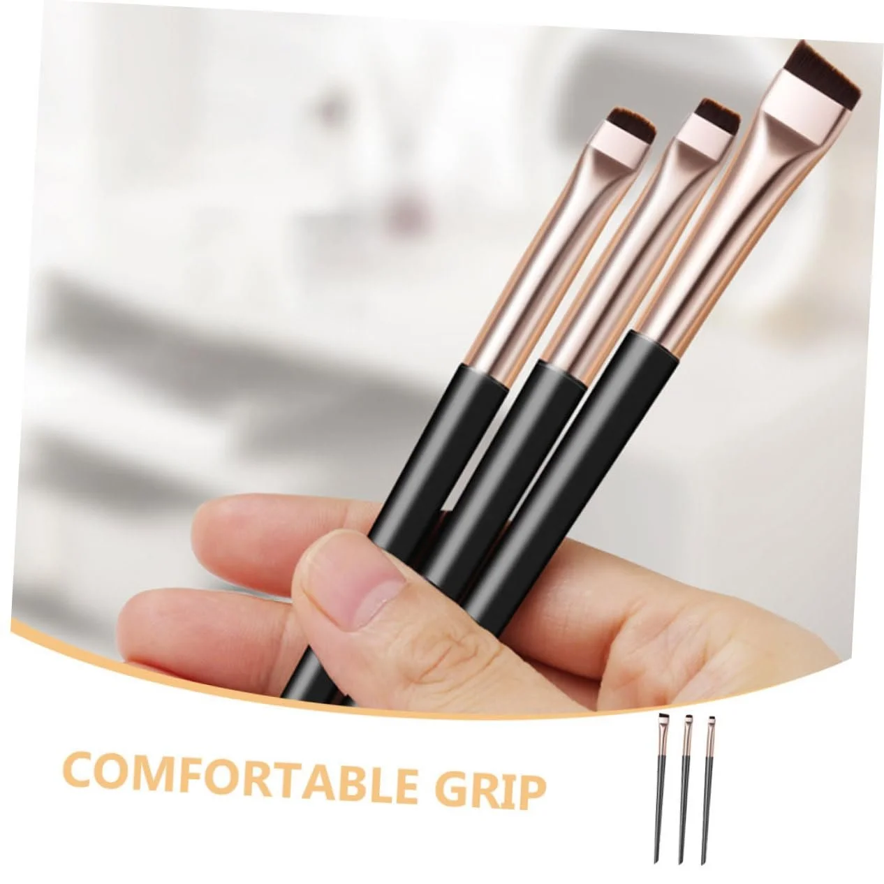 Пензлі для підводки FRCOLOR Тонка лінія, скошена голівка, фото №6 Пензлі для підводки FRCOLOR Тонка лінія, скошена голівка, фото №6