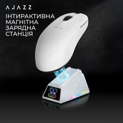 Мышка Ajazz AJ159 APEX Wireless/Bluetooth/USB White (AJM159-A-W), фото №8 Мышка Ajazz AJ159 APEX Wireless/Bluetooth/USB White (AJM159-A-W), фото №8