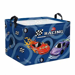 Купить Корзина для игрушек Детская HUUMONSS Гоночная машина, голубой, 36 л - Фото 1 Корзина для игрушек Детская HUUMONSS Гоночная машина, голубой, 36 л - Фото 1