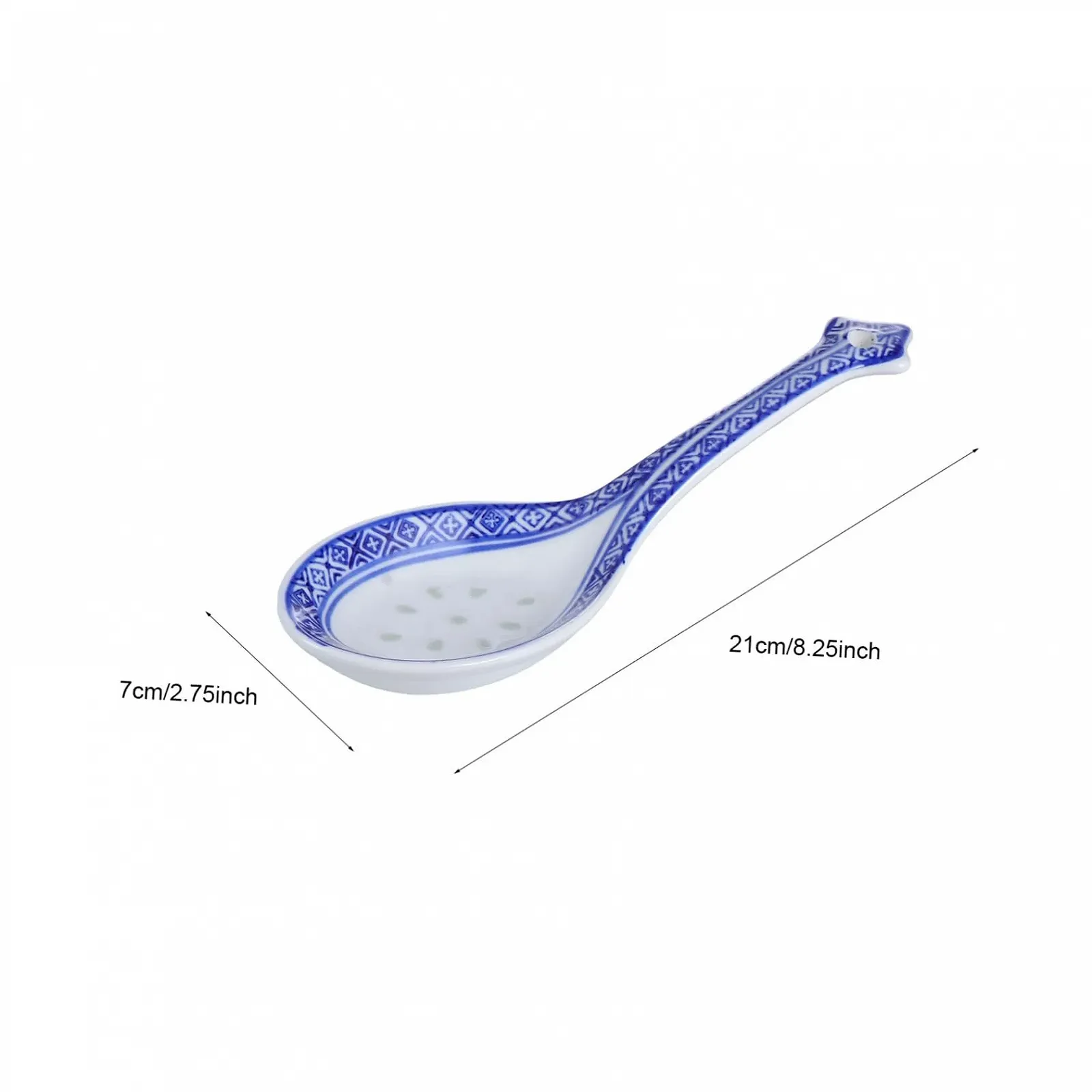 Велика порцелянова супова ложка з довгою ручкою Традиційна азіатська, фото №8 Велика порцелянова супова ложка з довгою ручкою Традиційна азіатська, фото №8