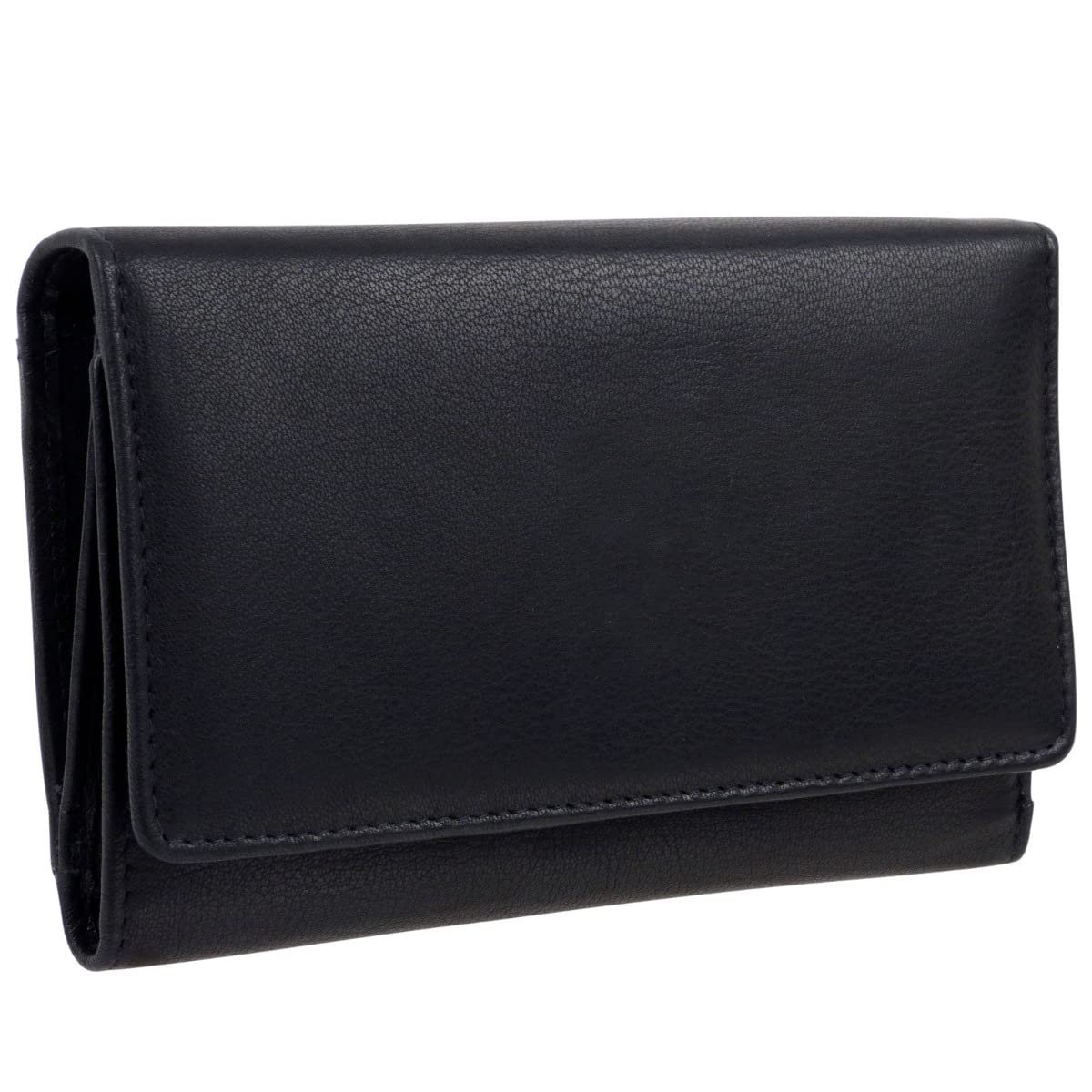 Женский кошелек Oakridge Leather Trifold Black, фото №1