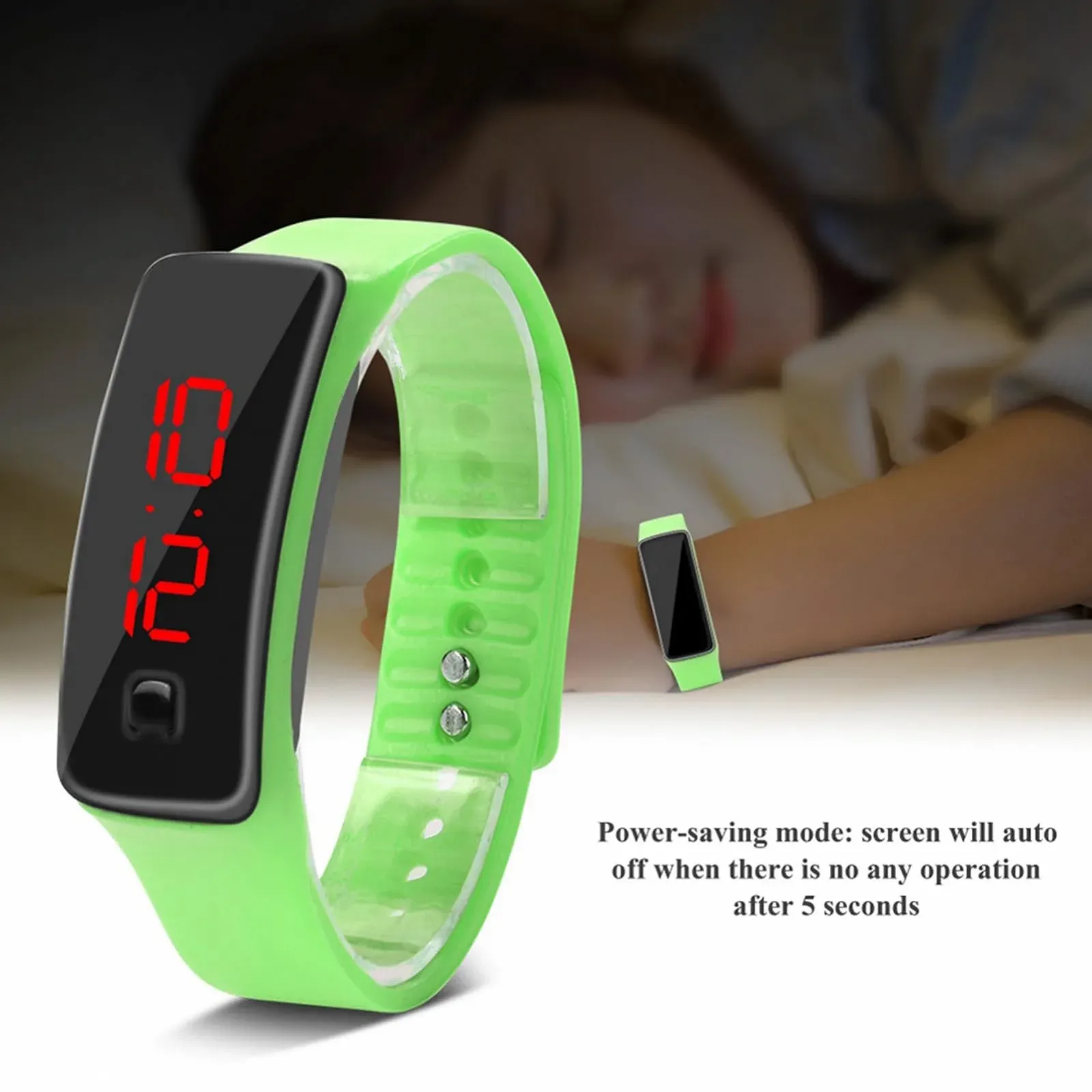 Часы Leftwei Fashion Digital Мужской Женский Сенсорный Экран Силиконовый Ремешок Водонепроницаемый Минималистичный Спортивный Электронный, фото №3