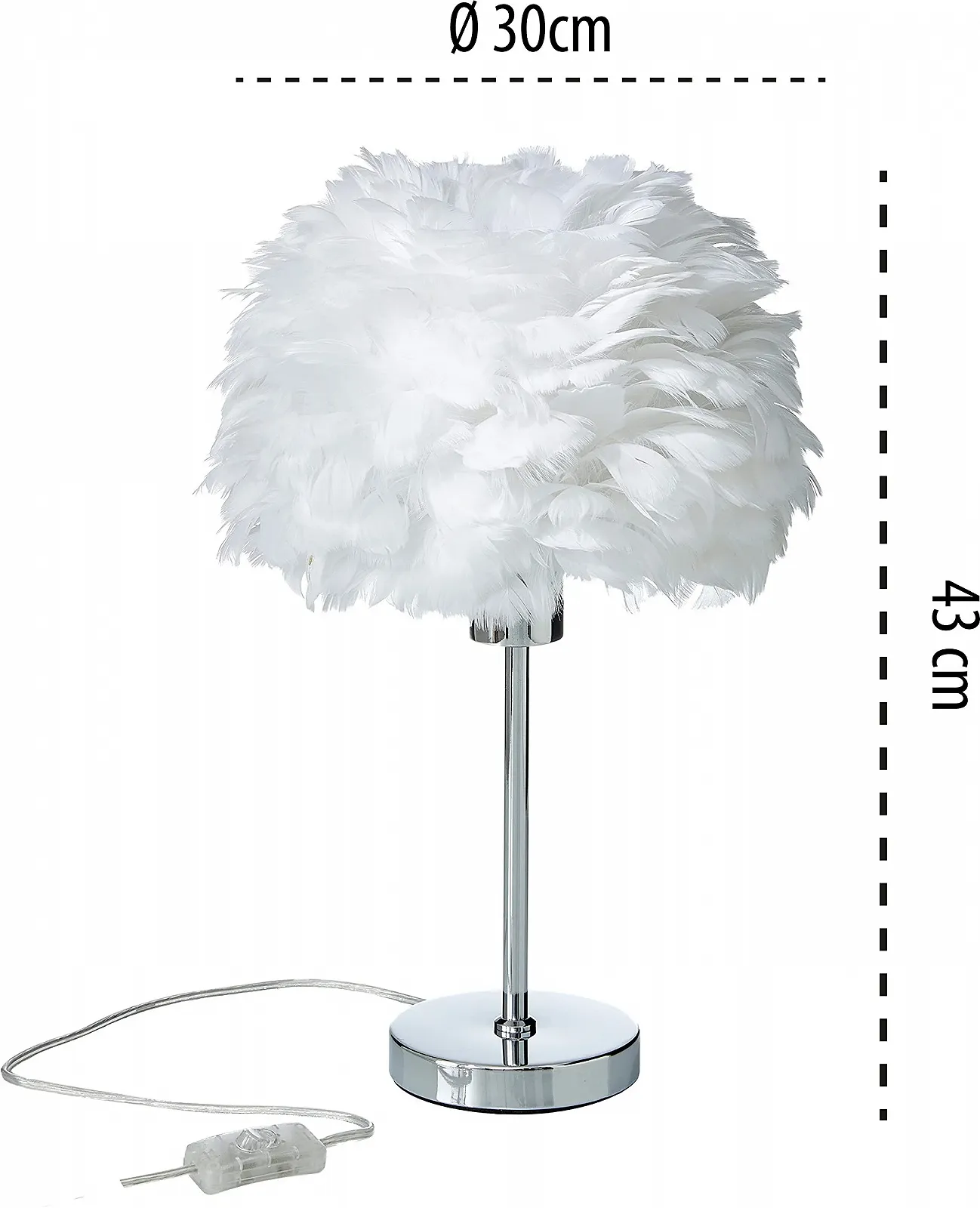 Настільна лампа Northpoint LED Spring Lights Металева основа E27 Хром, фото №2