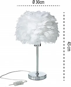 Настільна лампа Northpoint LED Spring Металева основа 43 см E27 Хром synthetic.ua - Фото 1