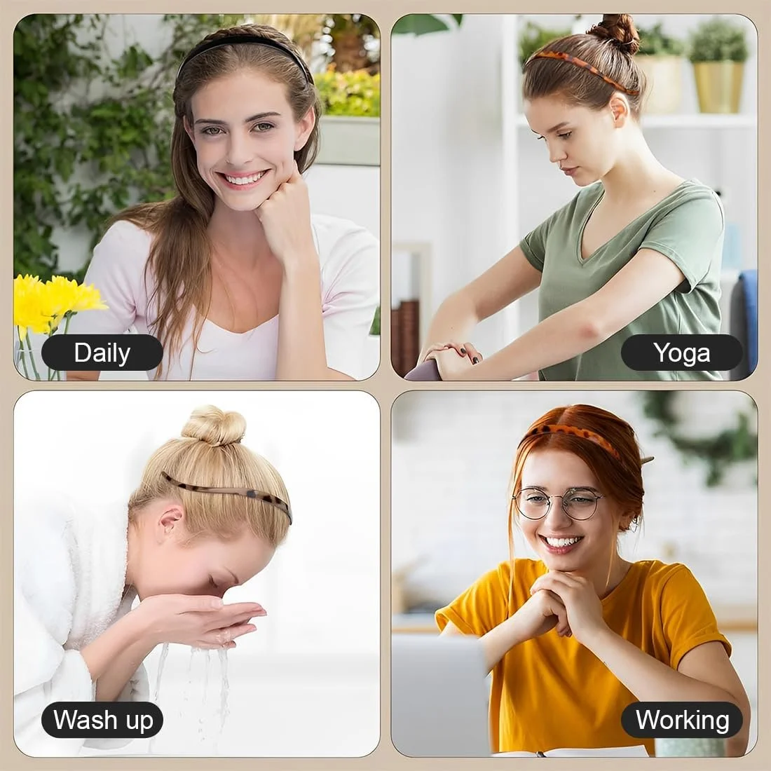 Набір з 3 обручів на голову для жінок, фото №6