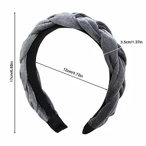 Бархатная Плетена Обруч Широкая synthetic.ua - Фото 1