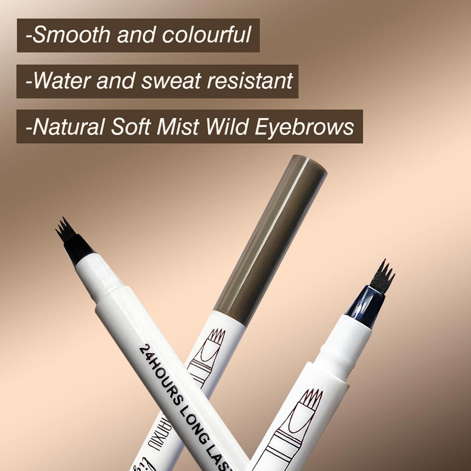 Олівець для брів Wasserdichte Eyeliner 4-zeitliche dunkler Kaffee 2pcs, фото №3