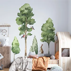 Наклейка на стіну DRZEWA_2 Giant Deciduous Trees Forest Animals XXL - Фото 1