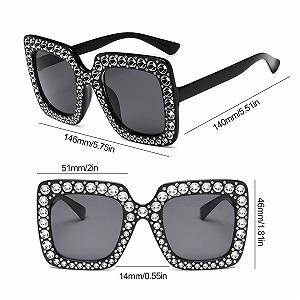 Сонцезахисні окуляри TSHAOUN Vintage Прямокутні для жінок і чоловіків synthetic.ua - Фото 1