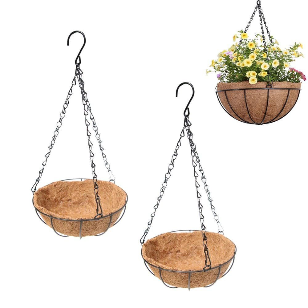 Підвісний кошик Metal Coconut Liner Set of 2 21 см, фото №1