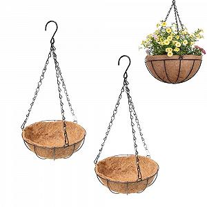 Підвісний кошик Metal Coconut Liner Set of 2 21 см - Фото 1