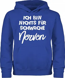 Дитяча Толстовка Statement Spr",u00fcchе Ich Bin Nichts f",u00fcr schwache Nerven Comic - Фото 1