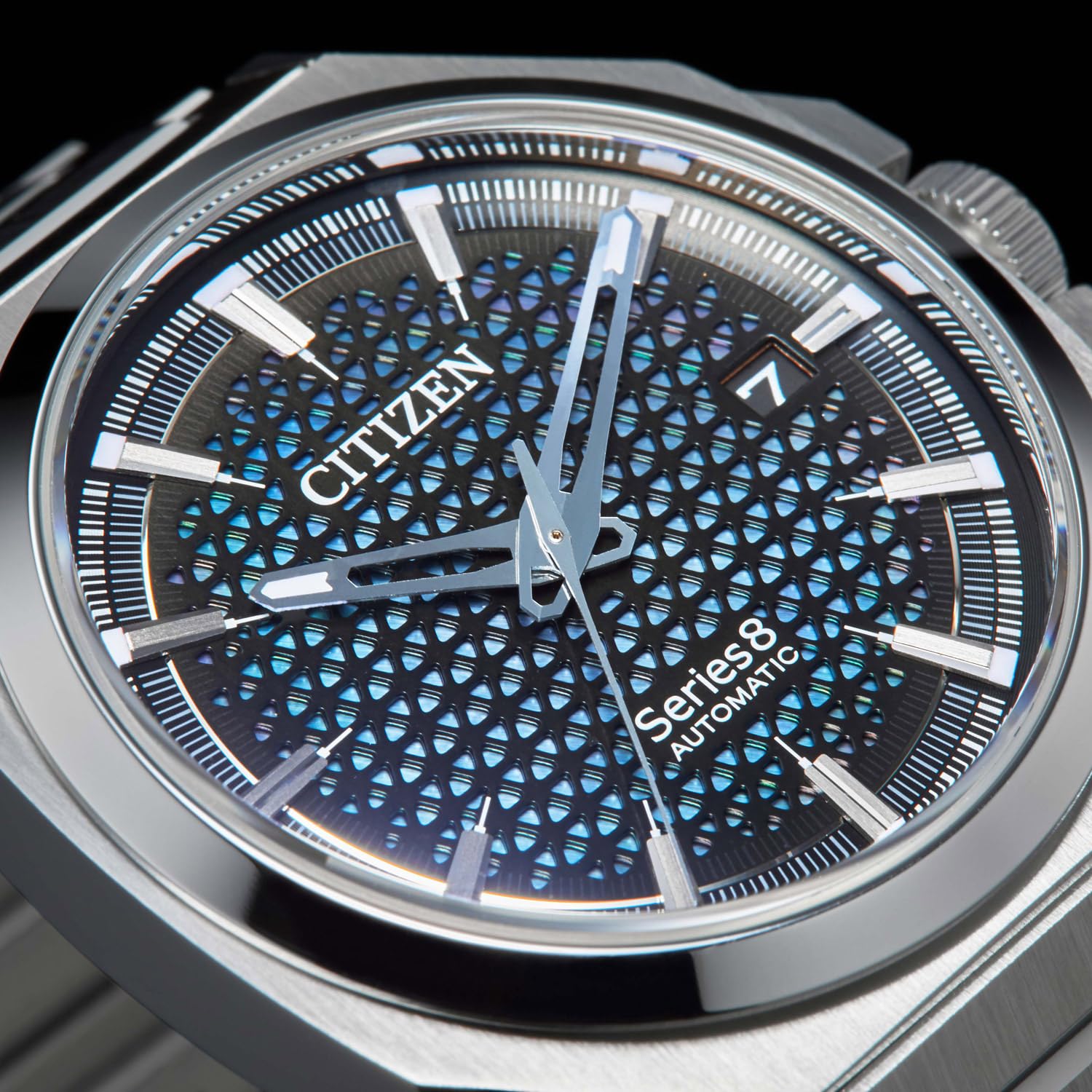 Автоматические часы Citizen NA1010-84X серебряный браслет, фото №4