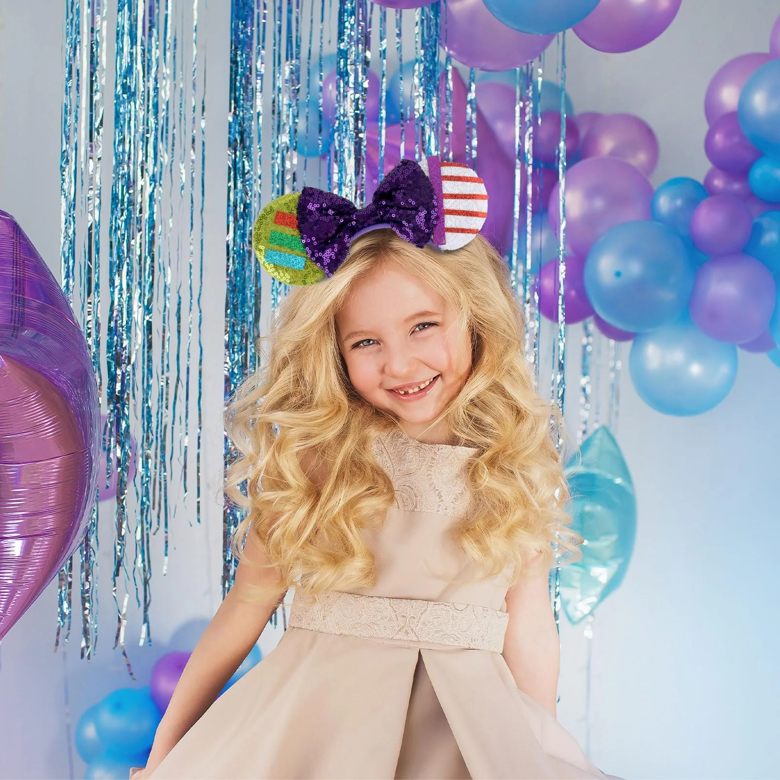 Набір з 2 обручів для волосся з мишачими вушками, фото №5