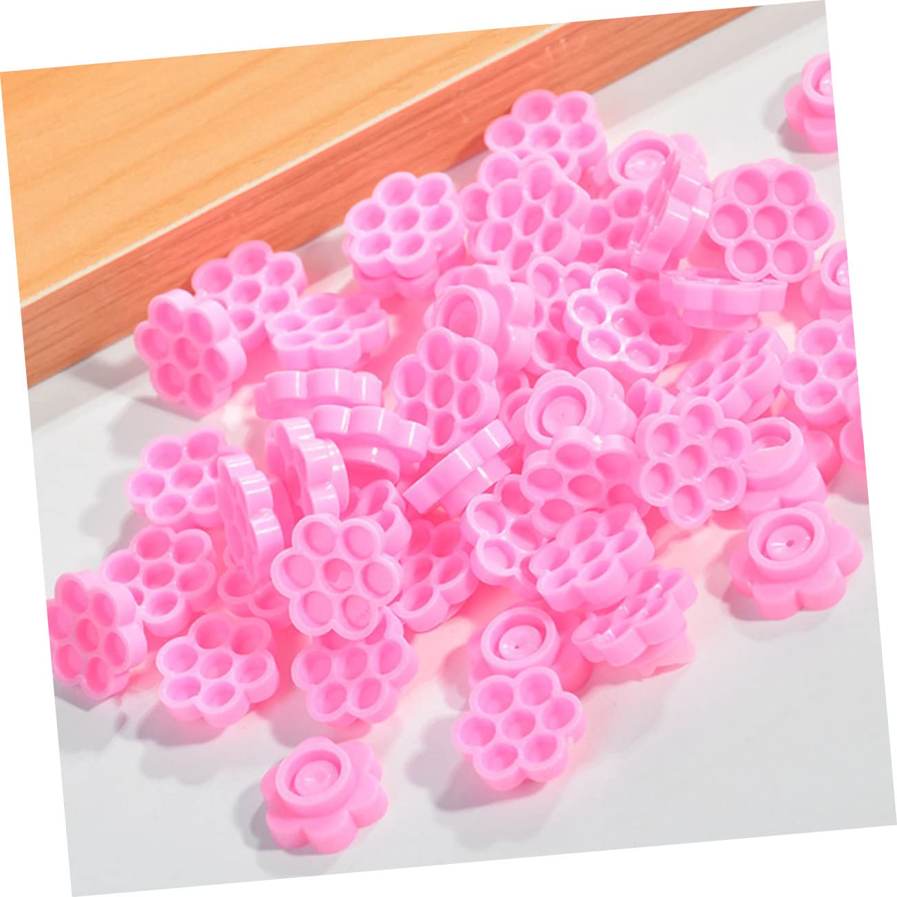 Держатель для клея для ресниц Angoily Набор 600 цветочных чашек, фото №4 Держатель для клея для ресниц Angoily Набор 600 цветочных чашек, фото №4