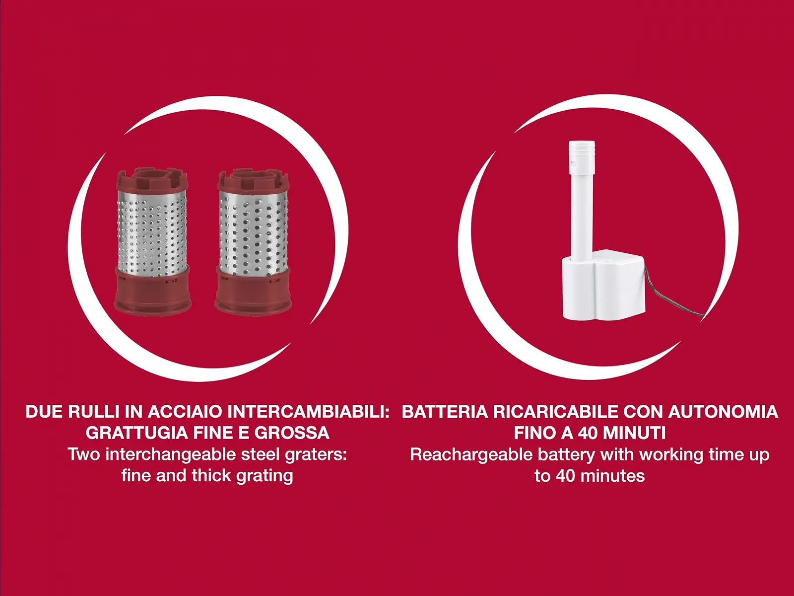 Електрична терка Beper Акумуляторна для сиру, фото №3