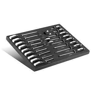 Набір викруток STAHLWERK 21 предмет PH та SL зі спіненим ложементом для інструментального візка - Фото 1