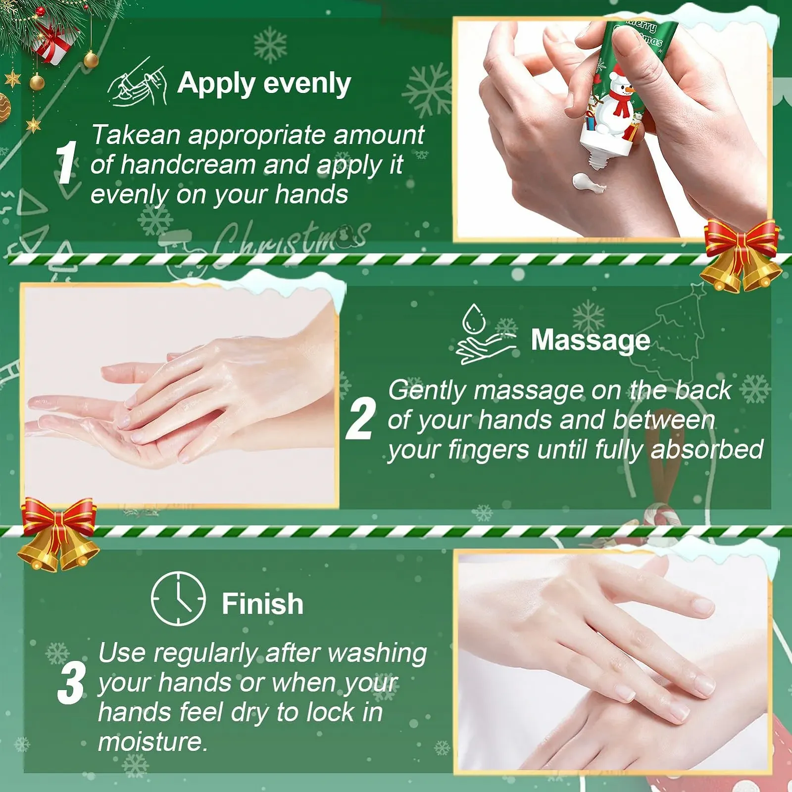 Крем для рук Mini Christmas, Набір кремів для рук, 5 шт, фото №4