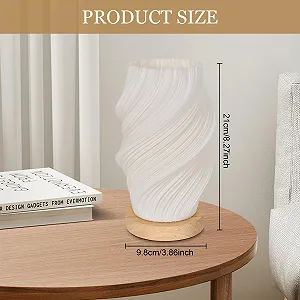 Настільна лампа LED з дерев'яною основою 3 режими 9 рівнів димована (F) synthetic.ua - Фото 1