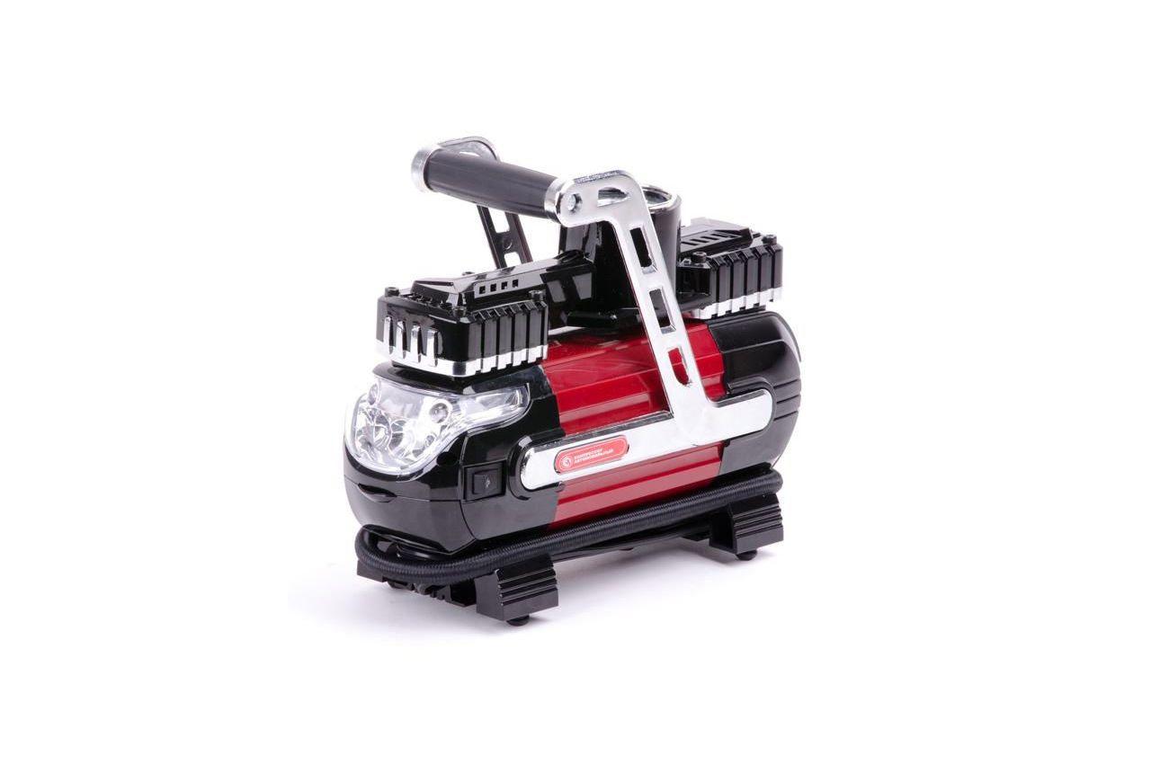 Мінікопресор автомобільний Intertool 12В x 7 бар 40 л/мин двопошневої (AC-0003), фото №6