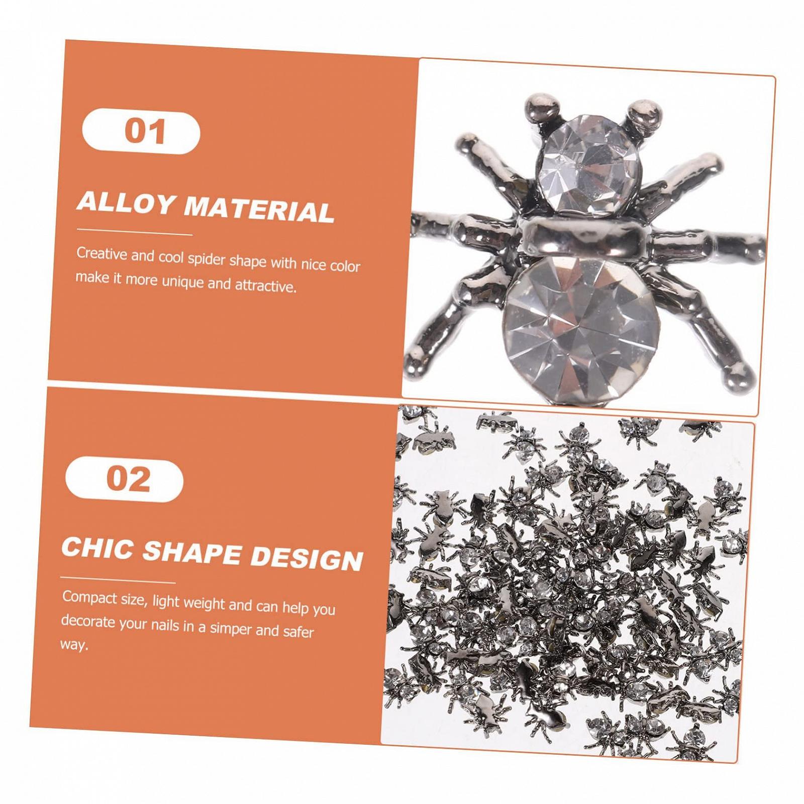 Украшения для ногтей Паук 200шт, фото №3