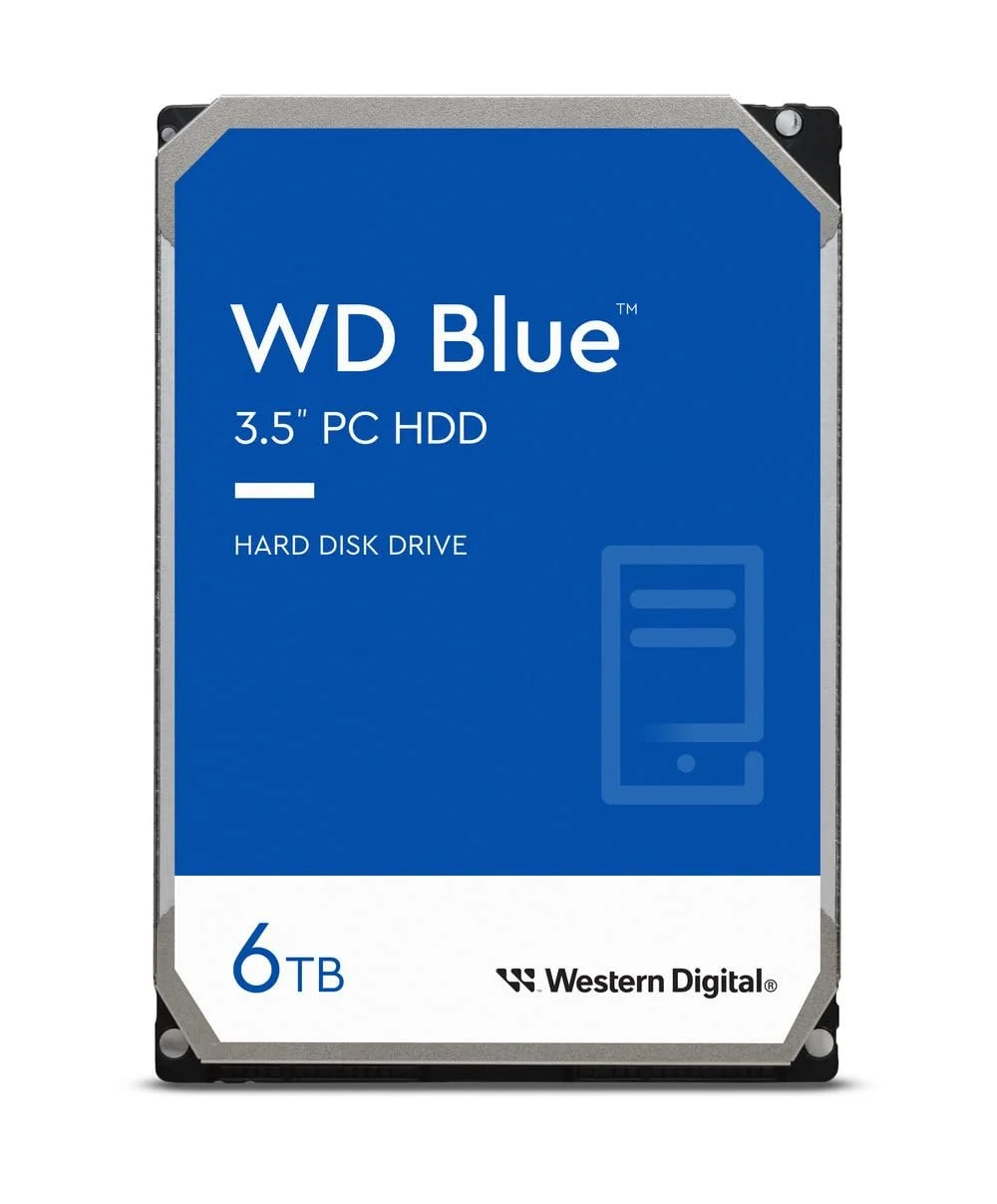 Внутренний жесткий диск WD Blue WD60EZRZ 6 ТБ 3.5" SATA 6 Гбит/с Bulk, фото №1