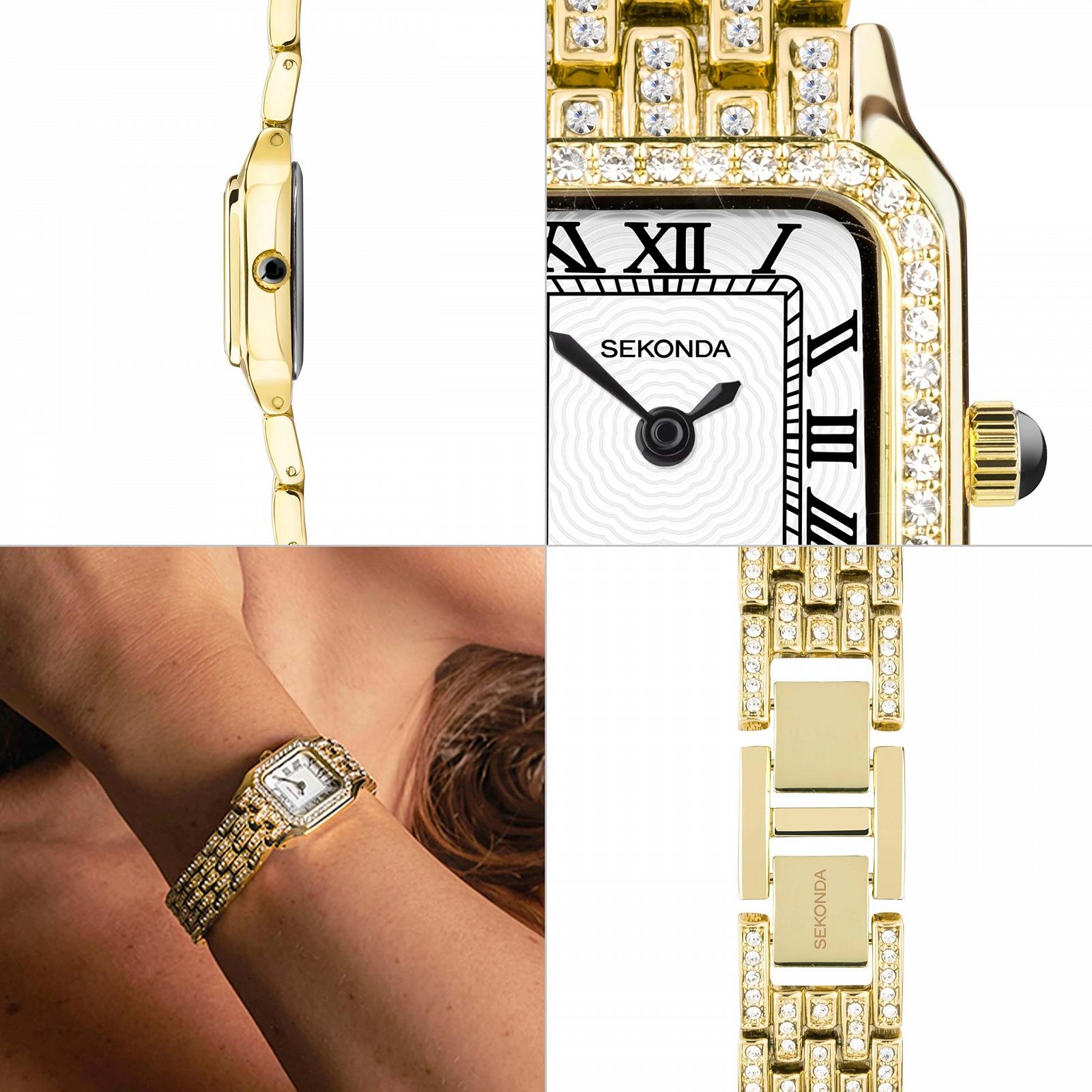 Жіночий годинник Кварцовий SEKONDA Classic Monica 22 мм Білий з аналоговим дисплеєм, фото №5