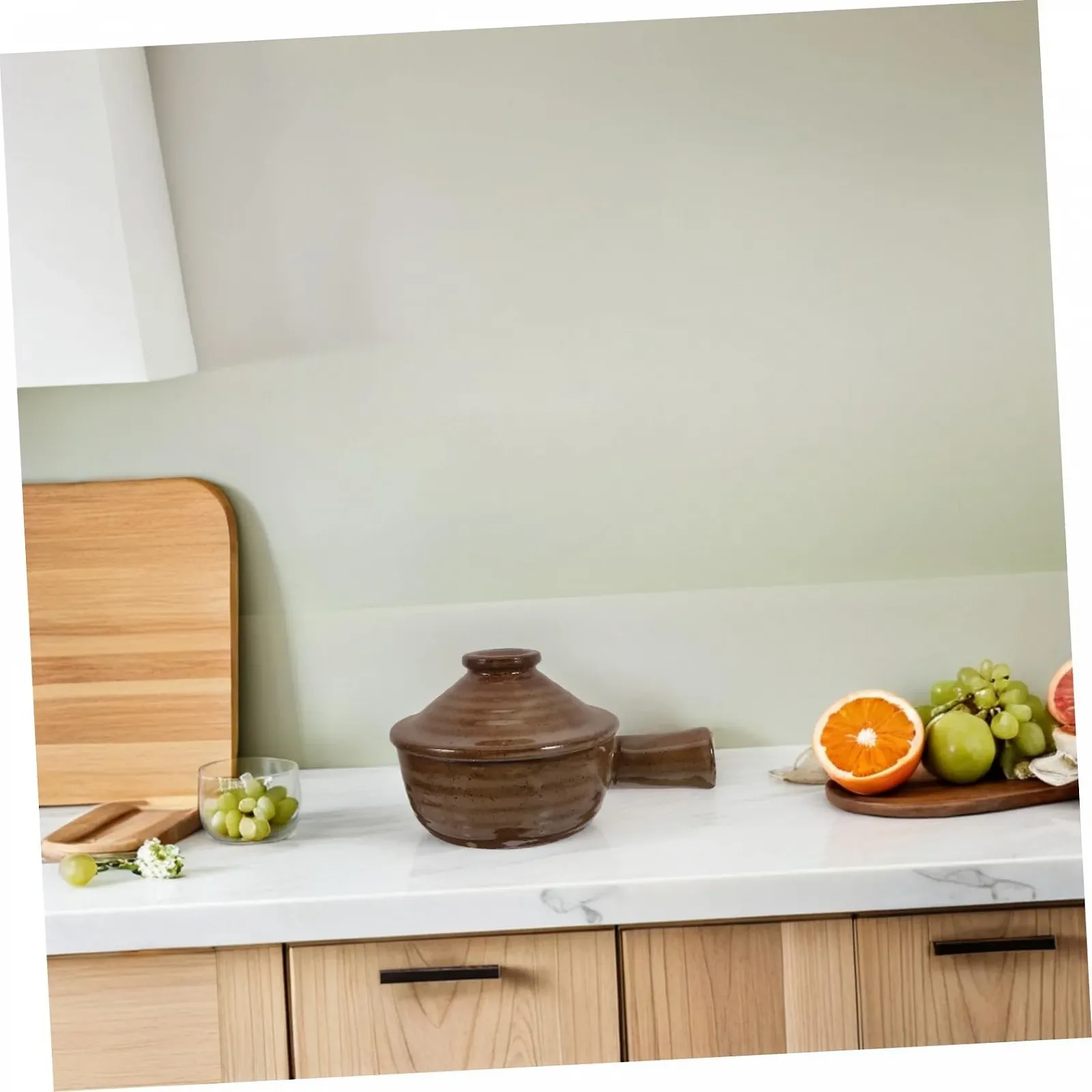 Горшки для супа Cabilock набор 2 шт с крышкой и ручкой керамические для микроволновой печи, фото №5