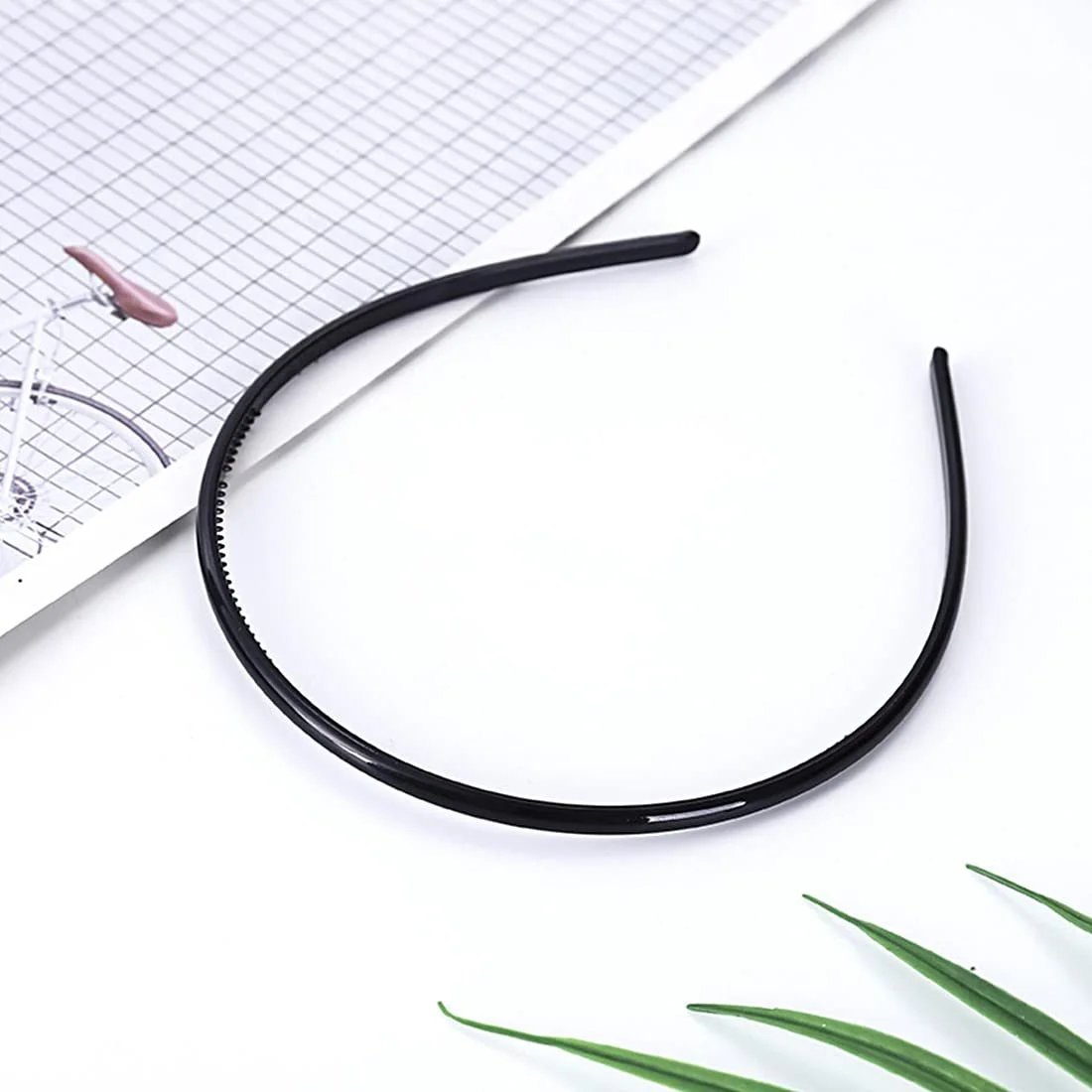 Обруч для Волосся Пластик 8 мм, 8 штук, фото №2