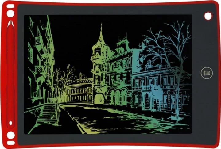 Цветной графический планшет LCD-планшет для рисования Writing Tablet 8,5" Red 243721133, фото №1
