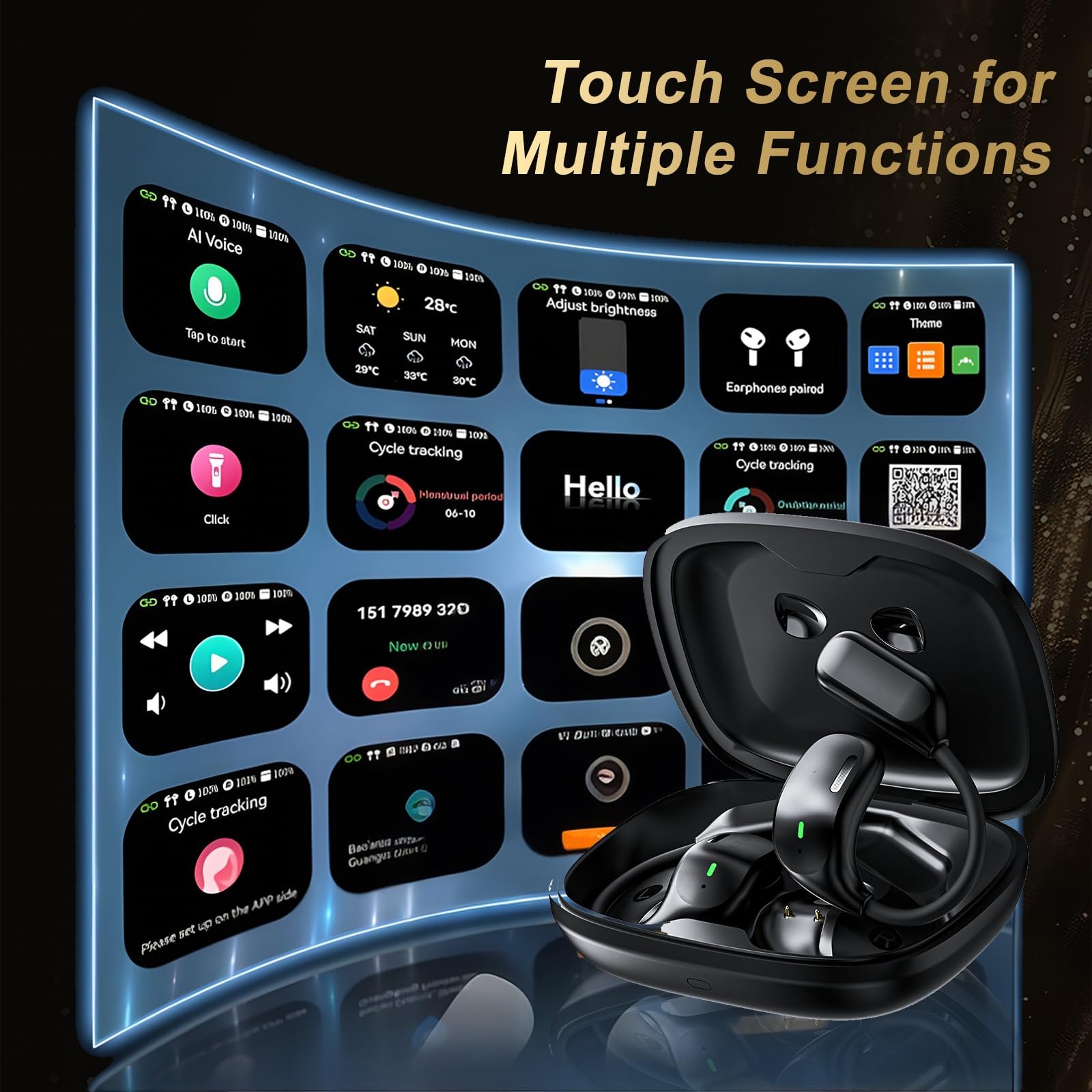 Навушники-перекладачі WingFly AI, пристрій для перекладу 134 мовами з додатком, фото №2