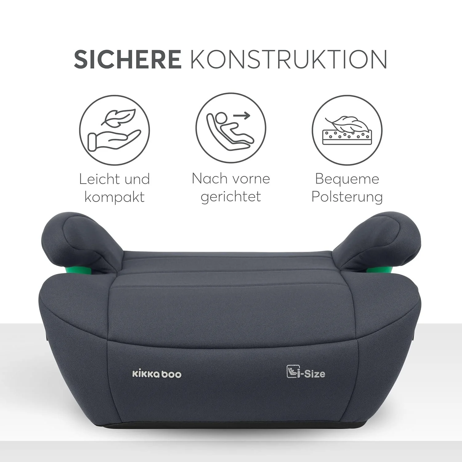 Детское автокресло Kikka Boo i-Pop / 22–36 кг / 7–12 лет / Серый, фото №7