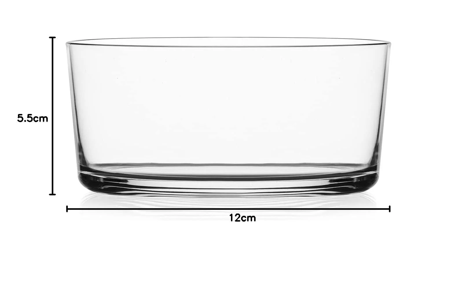 Миска Ichendorf Milano Mediterraneo Набор 2 шт Прозрачный 40кл Боросиликатное стекло Ручная работа, фото №3