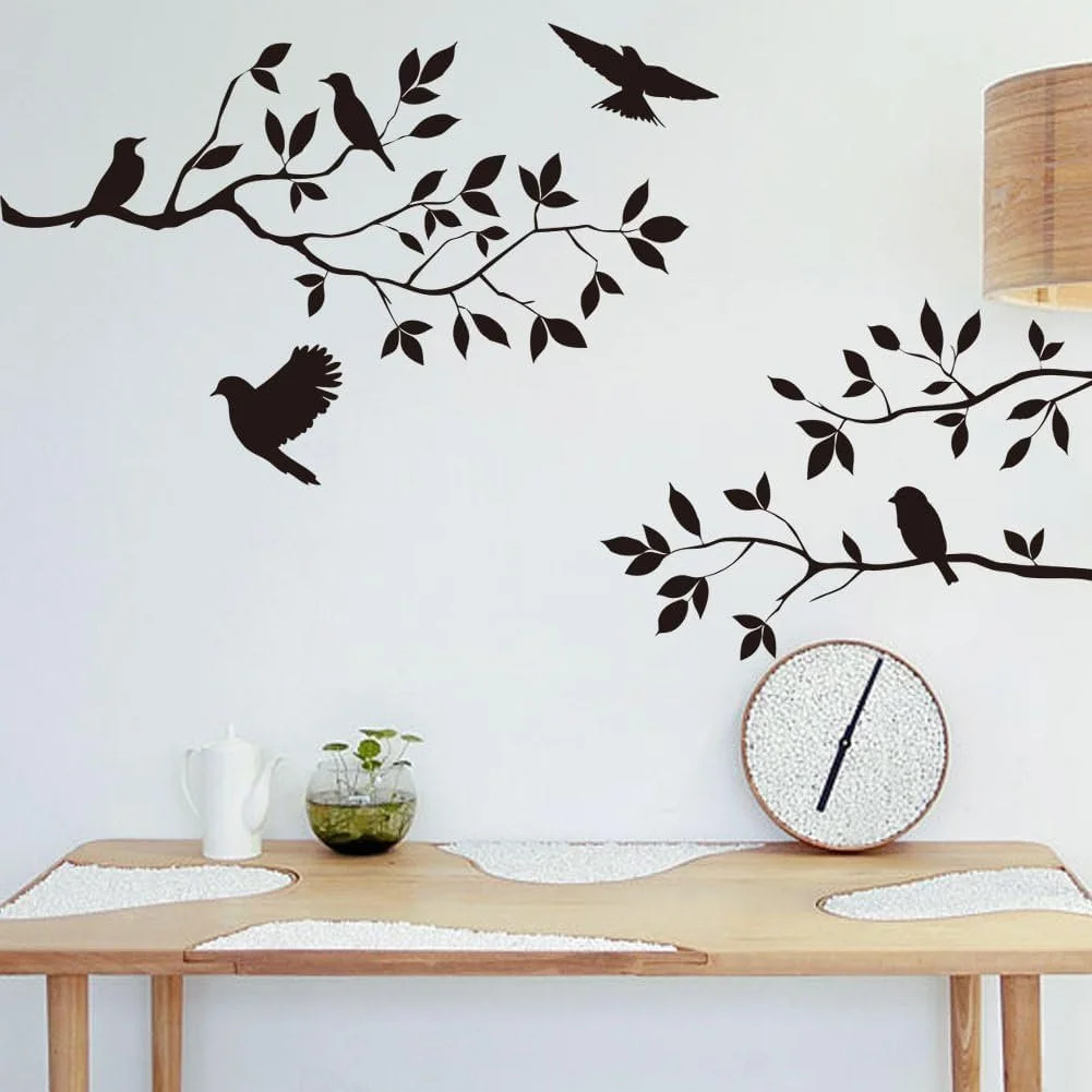 Наклейка Stonges Tree Branches Birds Vinyl Black, фото №4 Наклейка Stonges Tree Branches Birds Vinyl Black, фото №4