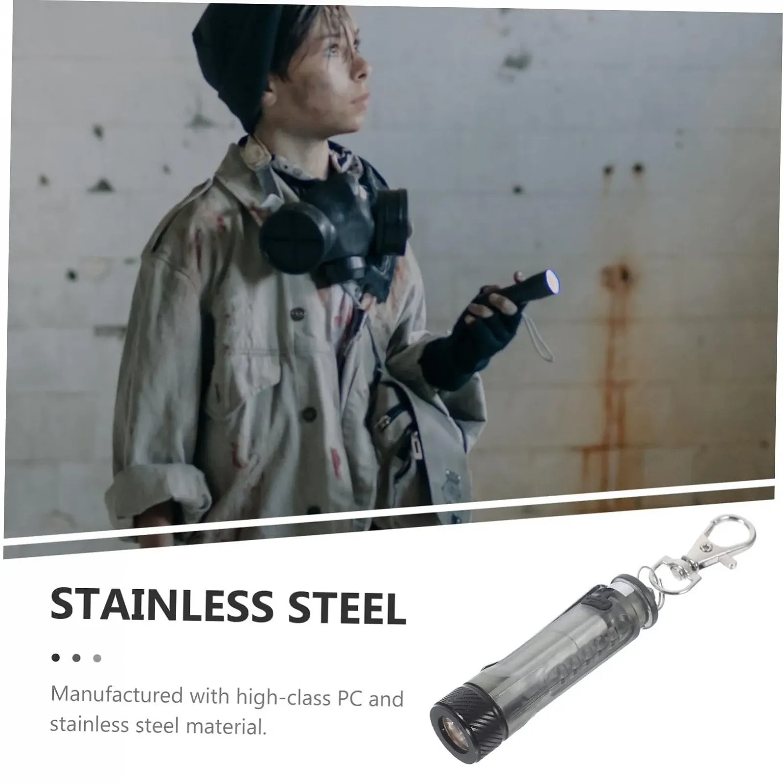 Міні Ліхтарик Портативний Кемпінговий Брелок Інструмент освітлення Міцний і довговічний, фото №6