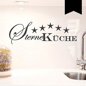 Наклейка для стін Wandkings Star Kitchen чорна 60 x 20 см 33 кольори - Фото 1