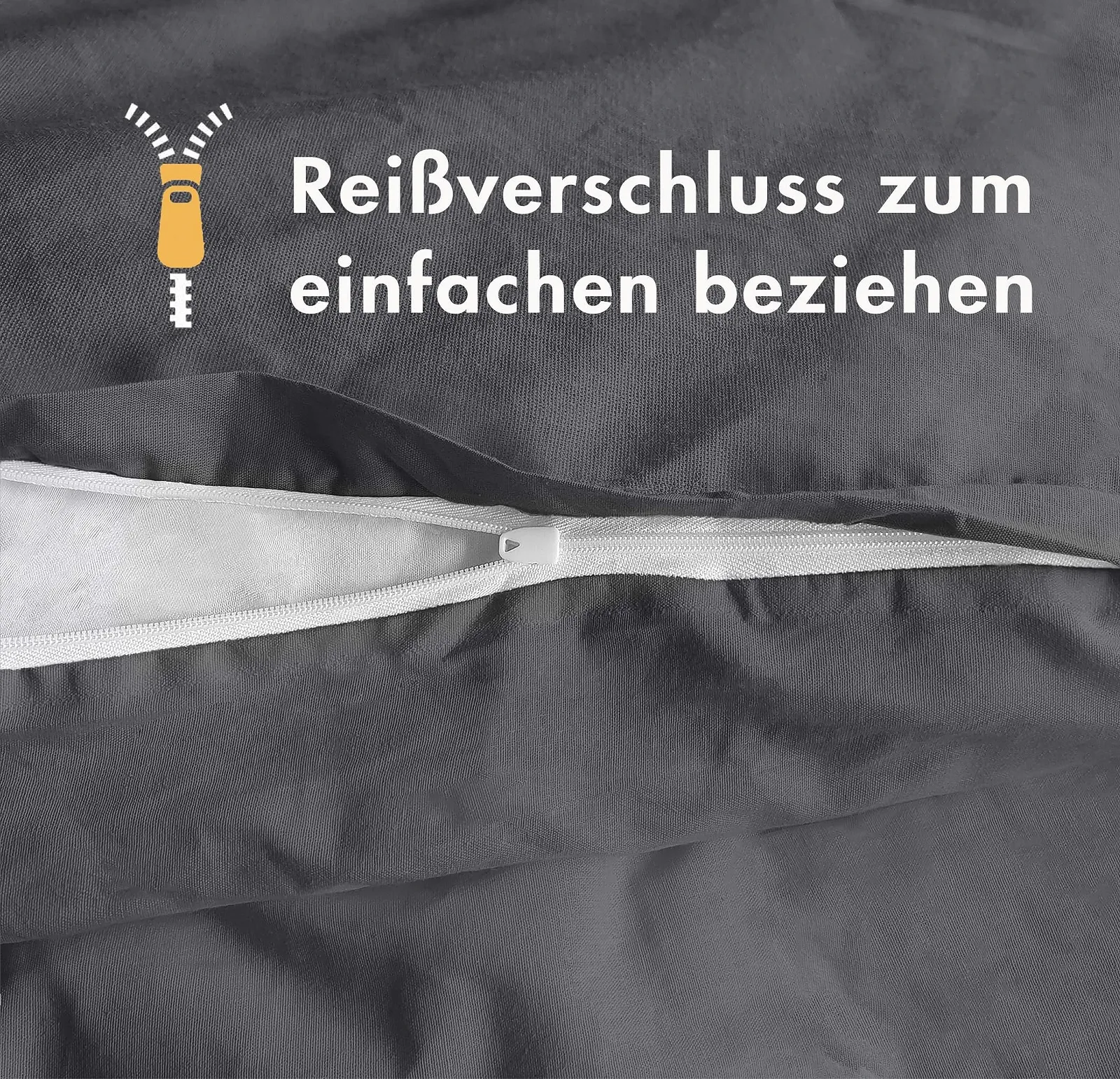 Постільна білизна Sleeptime Бавовна 100% 135 см x 200 см Антрацит, фото №5
