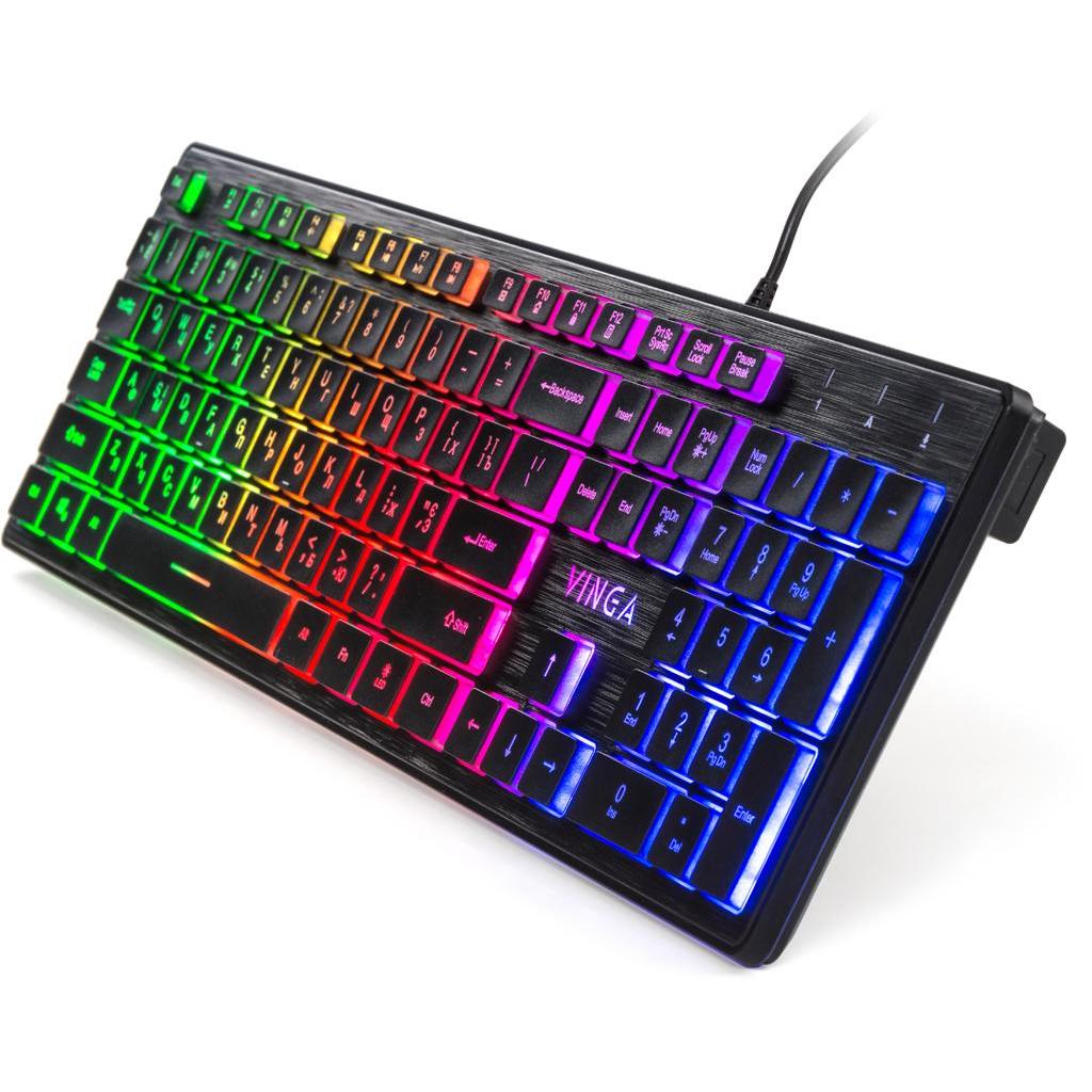 Клавиатура Vinga kb410 Black USB KB410, фото №2