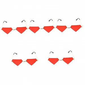 Солнцезащитные очки Packove Ретро для женщин, унисекс, без оправы, винтажные, антибликовые, 5 пар - Фото 1