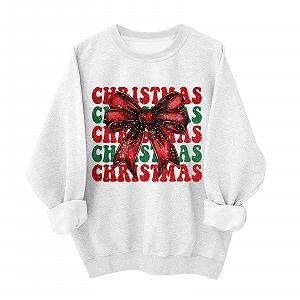 Купить Рождественский джемпер Женская толстовка с бантом, без капюшона, теплая, свободного кроя, блузка, топ с рождественской елкой, пуловер с заниженной линией плеч, рубашка с длинными рукавами Kawaii для рождественской вечеринки - Фото 1 Рождественский джемпер Женская толстовка с бантом, без капюшона, теплая, свободного кроя, блузка, топ с рождественской елкой, пуловер с заниженной линией плеч, рубашка с длинными рукавами Kawaii для рождественской вечеринки - Фото 1