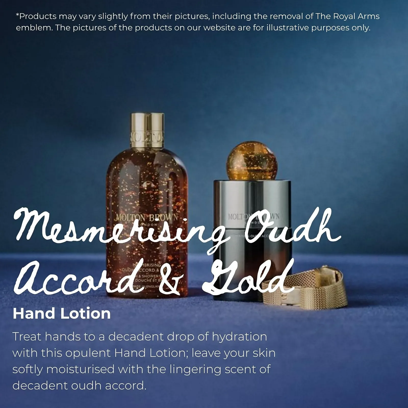 Лосьйон для рук Molton Brown Mesmerising Oudh Accord & Gold, 300 мл, фото №2