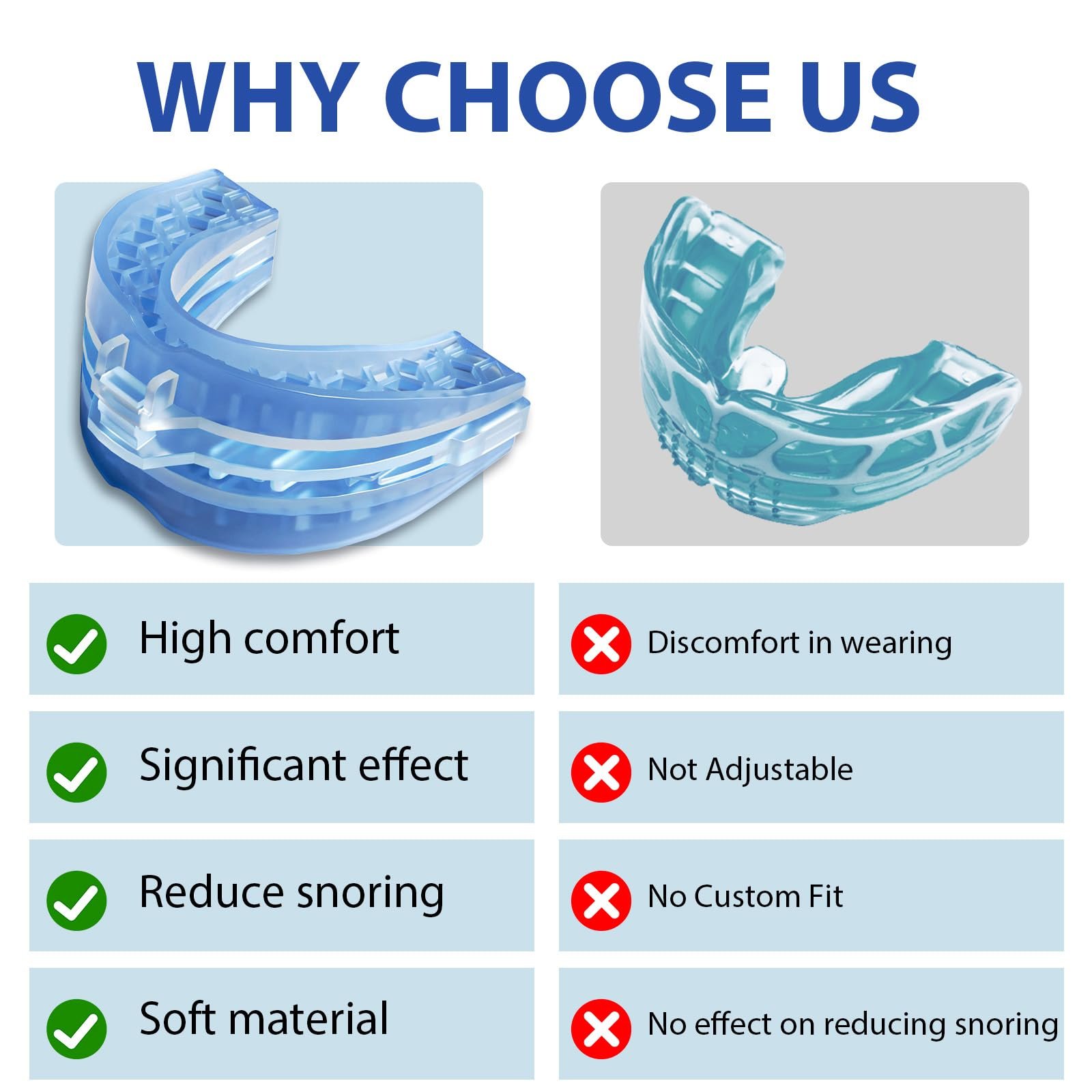 Нічна шина Crunch Splint проти хропіння та скреготу зубами, багаторазова, протихропіння для жінок та чоловіків, комфортний сон, фото №5