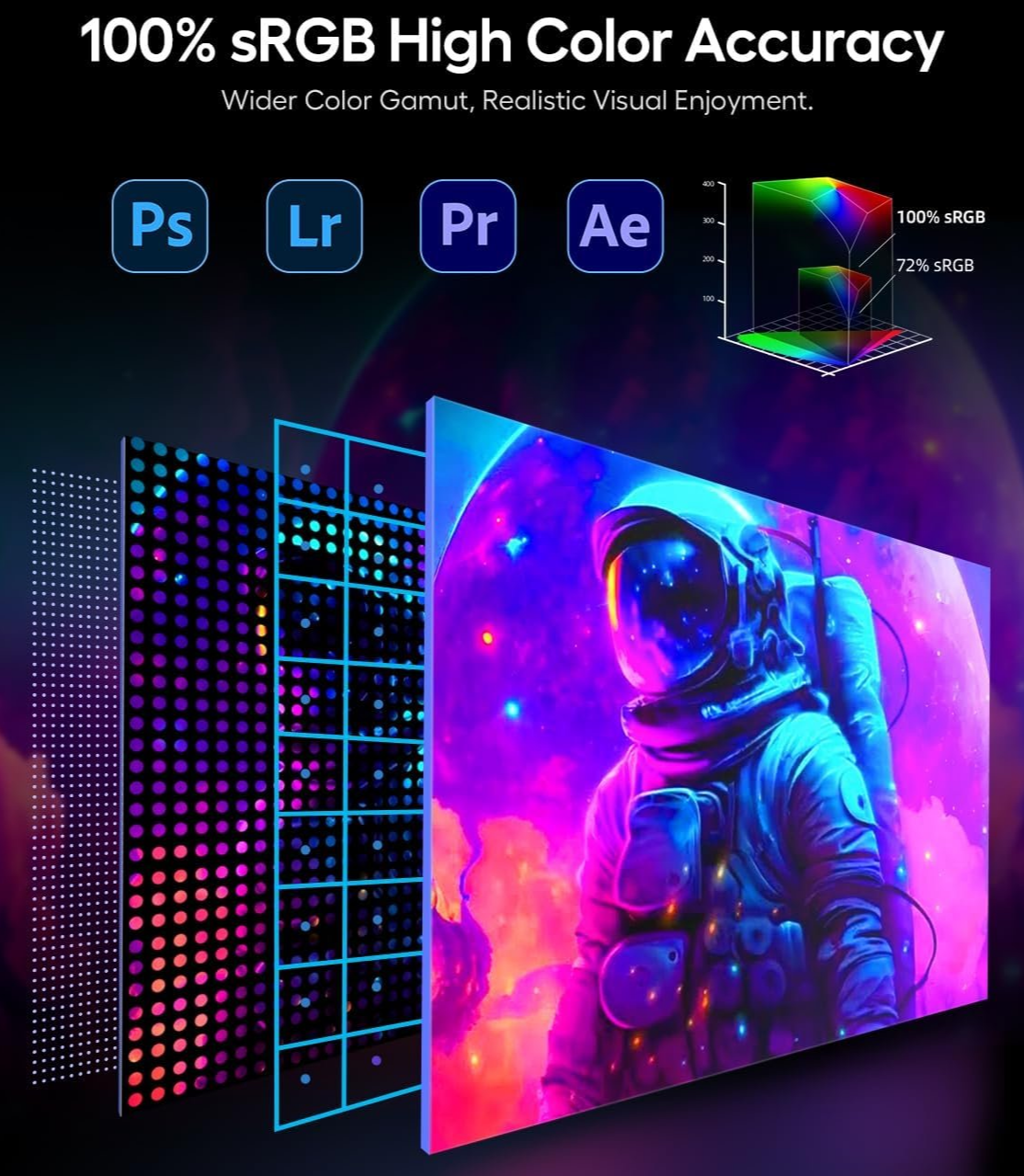 Монітор портативний 18,5" UPERFECT Full HD IPS 120 Гц, фото №4