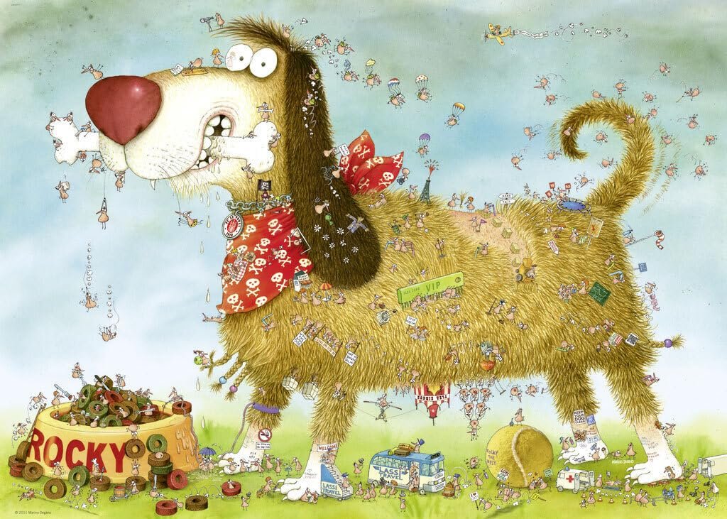 Пазл KV&H Verlag Degano Dog's Life 1000 деталей 294915 Зеленый, фото №5