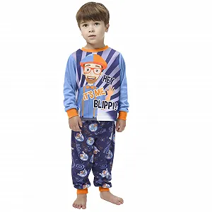 Піжама Blippi з довгими рукавами для хлопчиків synthetic.ua - Фото 1