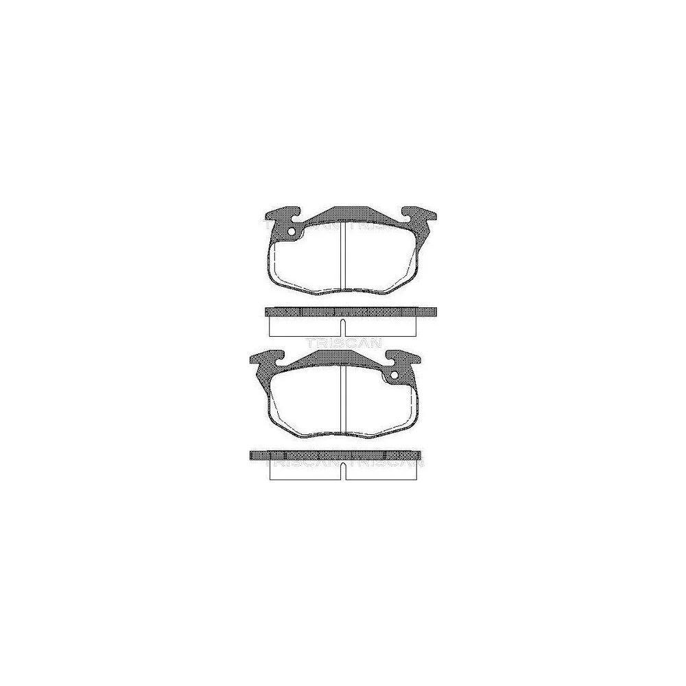 Комплект гальмівних колодок, дискове гальмо TRISCAN 8110 28006 для CITROËN PEUGEOT RENAULT, фото №1 Комплект гальмівних колодок, дискове гальмо TRISCAN 8110 28006 для CITROËN PEUGEOT RENAULT, фото №1