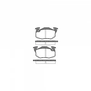 Комплект гальмівних колодок, дискове гальмо TRISCAN 8110 28006 для CITROËN PEUGEOT RENAULT - Фото 1